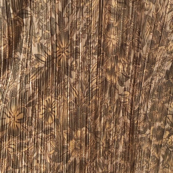 H&M golden floral mini dress - size XS - Picture 2 of 4